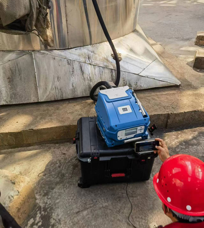 山西裕福焦化非甲烷總烴濃度現場測試